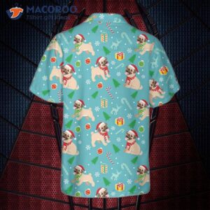 Happy Pug Dog Christmas Hawaiian Shirt, Funny Shirt