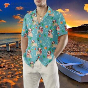 happy pug dog christmas hawaiian shirt funny shirt 3