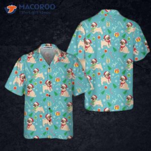 happy pug dog christmas hawaiian shirt funny shirt 4