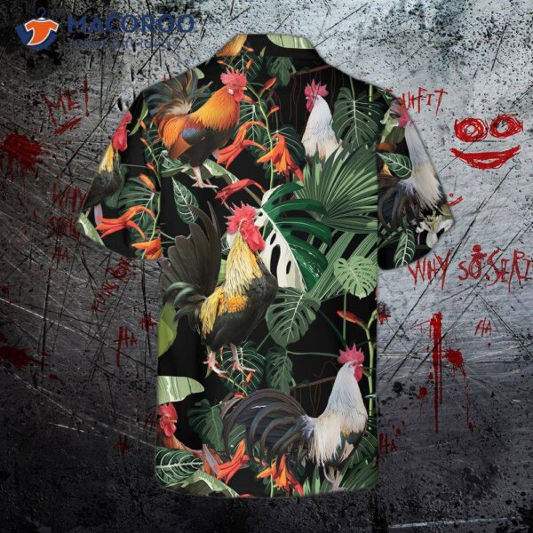 Happy Rooster Hawaiian Shirt