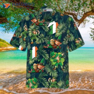 happy saint patrick s day irish leprechaun hawaiian shirt 2