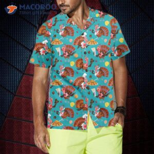 happy thanksgiving turkeys chef hawaiian shirt funny turkey shirt for day 3