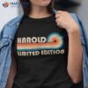 Harold Surname Retro Vintage 80s 90s Birthday Reunion Shirt