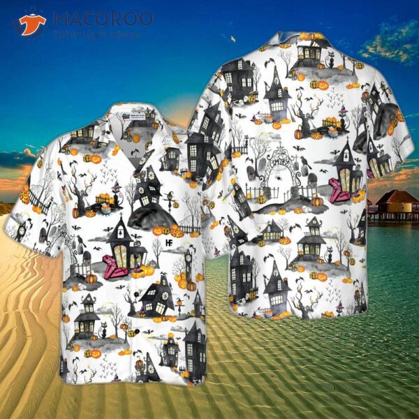 “haunted House Halloween Hawaiian Shirt, Shirt For And “