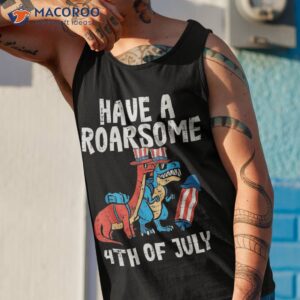 have a roarsome 4th of july trex boys fourth toddler kids shirt tank top 1