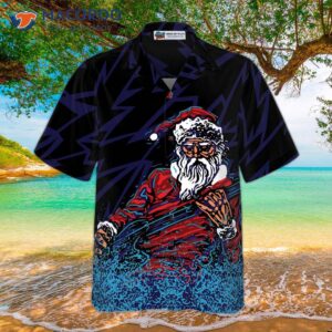 hawaiian shirts rock santa shirt short sleeve christmas idea gift for and 2