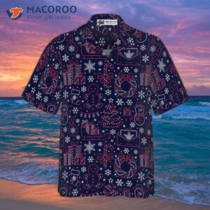 hawaiian shirts with a christmas line pattern short sleeve make an ideal gift for and 2