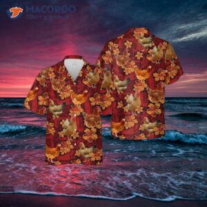 He Has A Hawaiian Shirt.