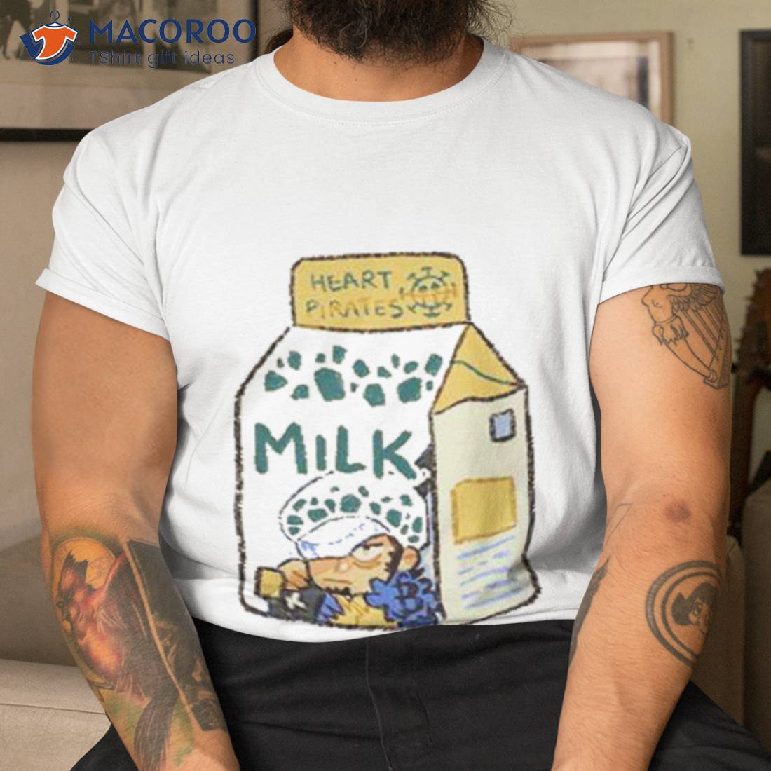 Heart Pirates Milk One Piece Trafalgar Law Shirt Heart Pirates Milk One Piece Trafalgar Law Shirt
