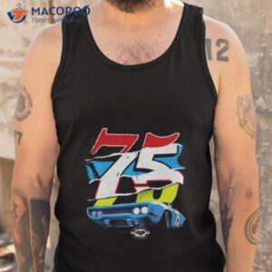 heather gray nascar 75th anniversary 2023 t shirt tank top