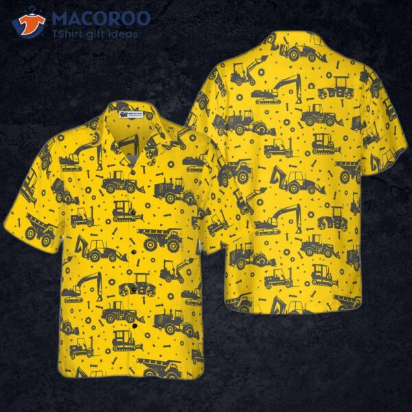 Heavy Tractor Hawaiian Shirt