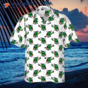 helicopter green hawaiian shirt 2