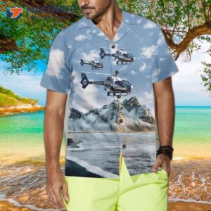 helicopter on ocean background hawaiian shirt unique shirt for 3