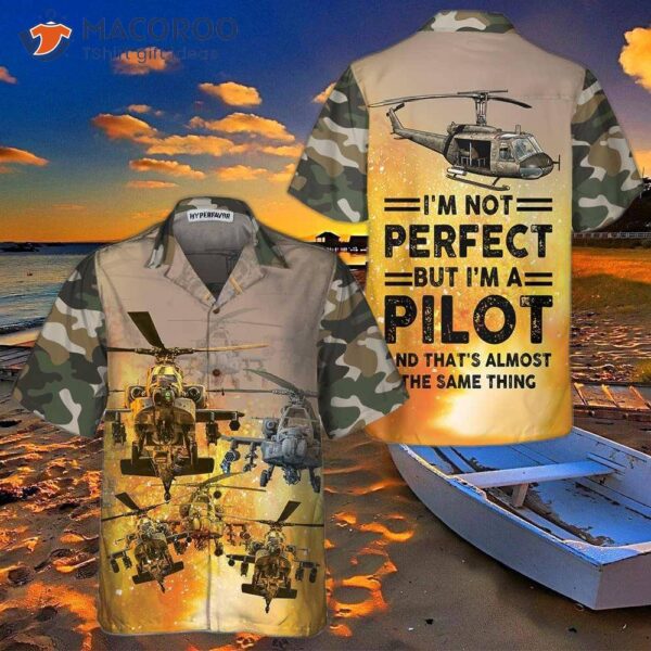 Helicopter Pilot Hawaiian Shirt For , With Design