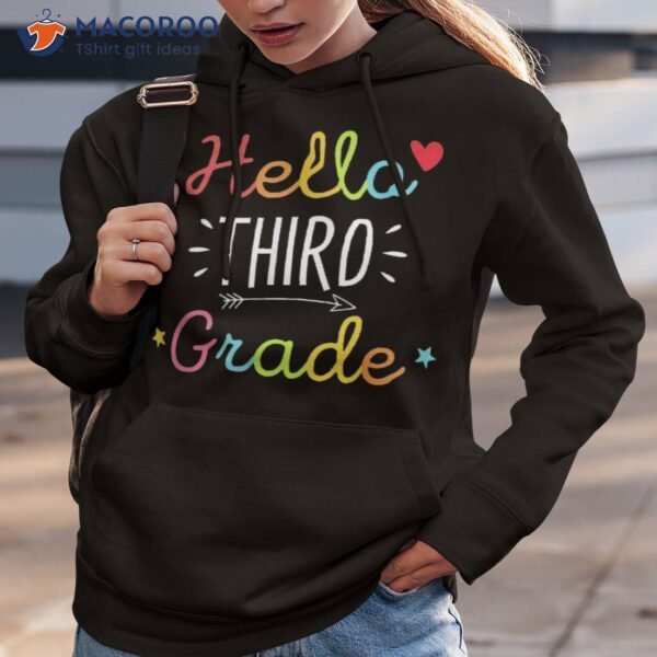 Hello 3rd Grade Back To School Funny Teacher Student Shirt