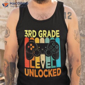 hello 3rd grade level unlocked video game back to school boy shirt tank top