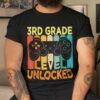 Hello 3rd Grade Level Unlocked Video Game Back To School Boy Shirt