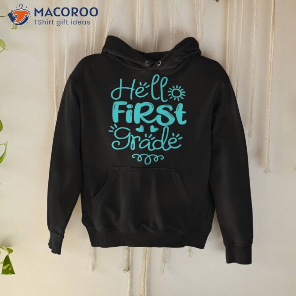 Hello First Day Of 1st Grade Funny Back To School 2023 Shirt