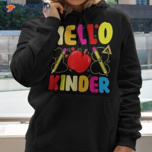 hello kindergarten teacher student kids back to school gift shirt hoodie 2