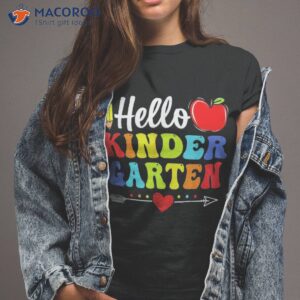 hello kindergarten team back to school funny shirt tshirt 2