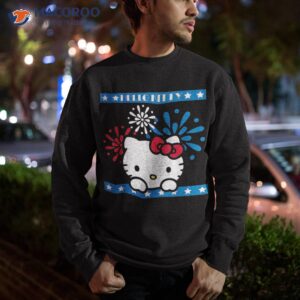 hello kitty fireworks 4th of july red white blue americana shirt sweatshirt