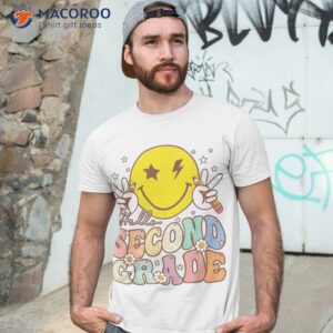 hello second grade funny smile face 2nd back to school shirt tshirt 3