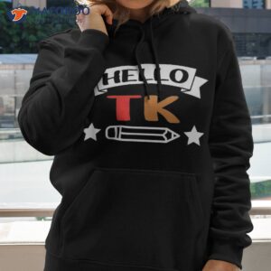 hello t k for boy girl funny back to school gift shirt hoodie 2