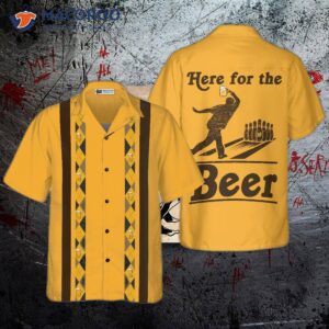 Here For The Beer Bowling Hawaiian Shirt, Drinking And Shirt – Best Gift Players