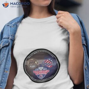 hershey bears vs rochester americans 2023 calder cup playoffs dueling souvenir puck shirt tshirt