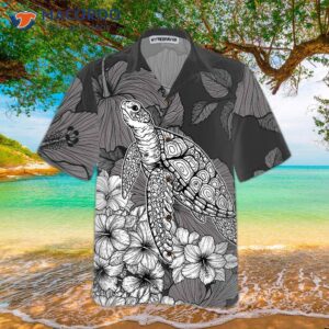 hibiscus turtle hawaiian shirt floral shirt for and unique gift lovers 2