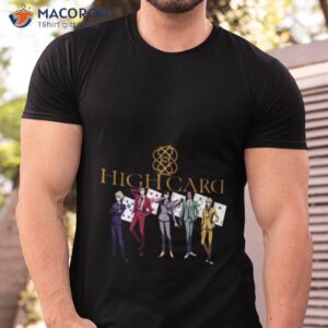 high card all characters anime shirt tshirt