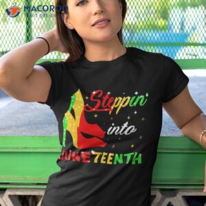 high heel african american stepping into juneteenth shirt tshirt 1