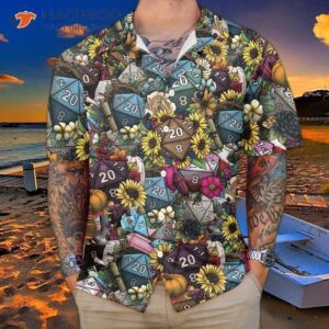 hippie dice and love flowers hawaiian shirt unique best gift ideas 1