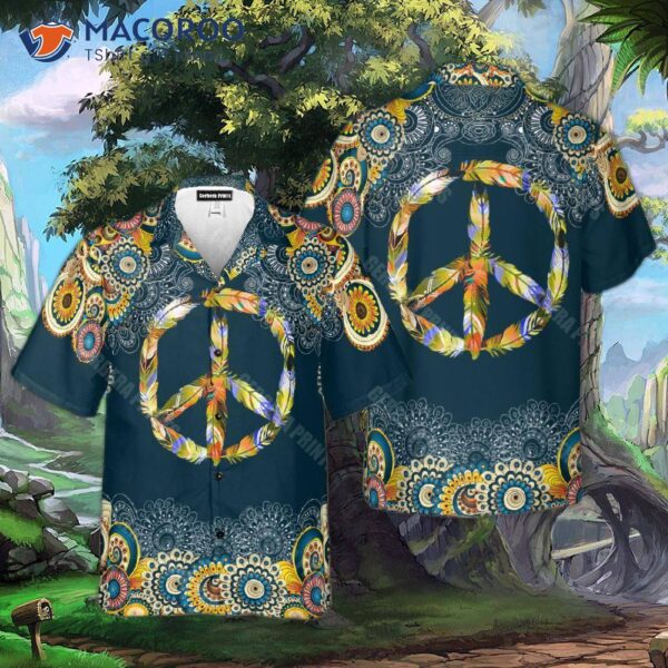 Hippie Tropical Floral Hawaiian Shirts