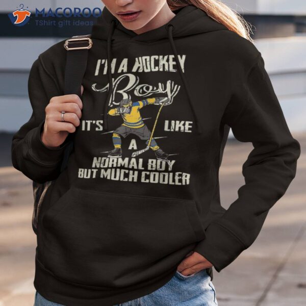Hockey Boy Funny Dabbing Player Shirt Boys Kids Bzr