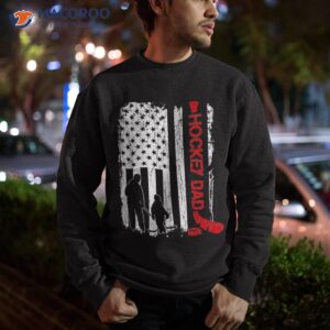 hockey dad gift american flag shirt sweatshirt