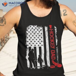 hockey dad gift american flag shirt tank top 3