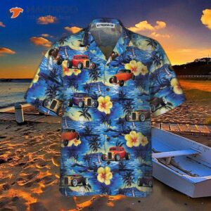hod rod and tropical hibiscus pattern hawaiian shirt cool hot shirt for 2