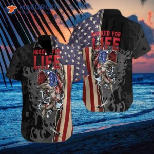 hooked for life hawaiian shirt 2