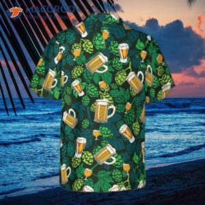 hop cones beer glass and hawaiian shirt 3