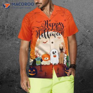 horror character dog halloween hawaiian shirt unique shirt for and 0