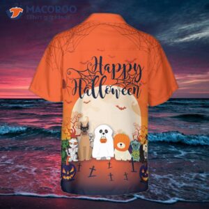 horror character dog halloween hawaiian shirt unique shirt for and 1