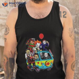 horror character driving car shirt tank top