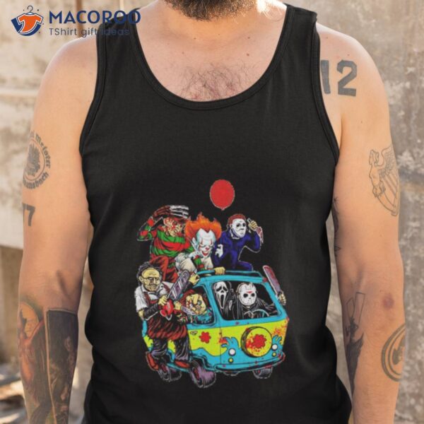 Horror Character Driving Car Shirt