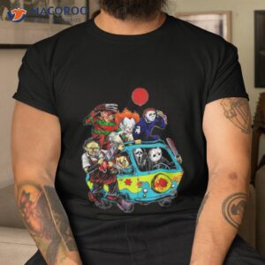 horror character driving car shirt tshirt