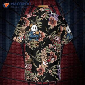 horror movie characters scare dogs halloween hawaiian shirt funny shirt for and 1