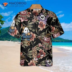 horror movie characters scare dogs halloween hawaiian shirt funny shirt for and 2