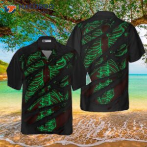 horror skeleton halloween hawaiian shirt 2