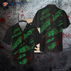 horror skeleton halloween hawaiian shirt 3