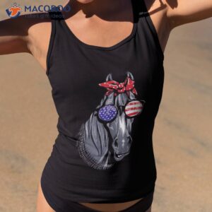 Horse 4th Of July Shirt Graphic American Flag